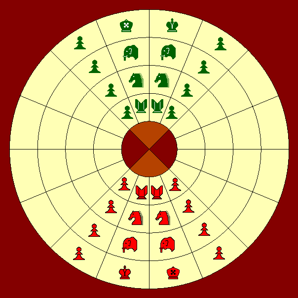 Historische Brettspiele - byzantine chess,round chess,historical boardgame